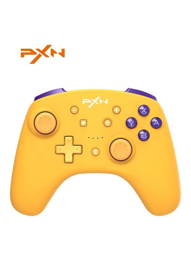 بي اكس ان 9607X - جهاز التحكم اللاسلكي Switch Pro Game Joystick Remote Pro يدعم NFC / Amibo / Turbo Screenshot، Gyrox، وTwitter لـ N-Switch / N-Switch Lite (أصفر)  - Image 1