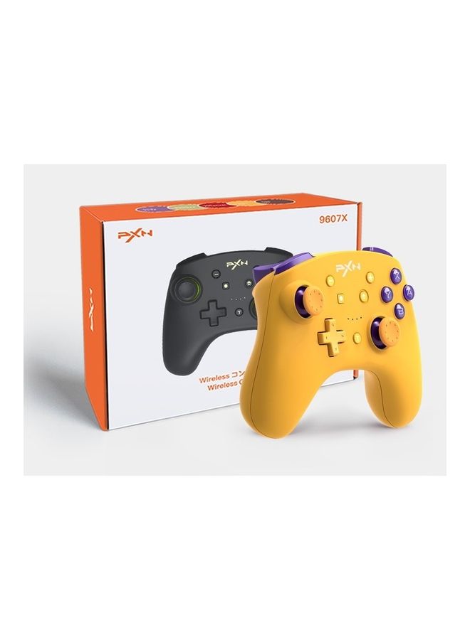 PXN - 9607X - Wireless Switch Pro Controller Game Joystick Remote Pro Controller Support NFC / Amibo / Turbo Screenshot, Gyrox, and Twitter for N-Switch / N-Switch Lite (Yellow) - Image 1