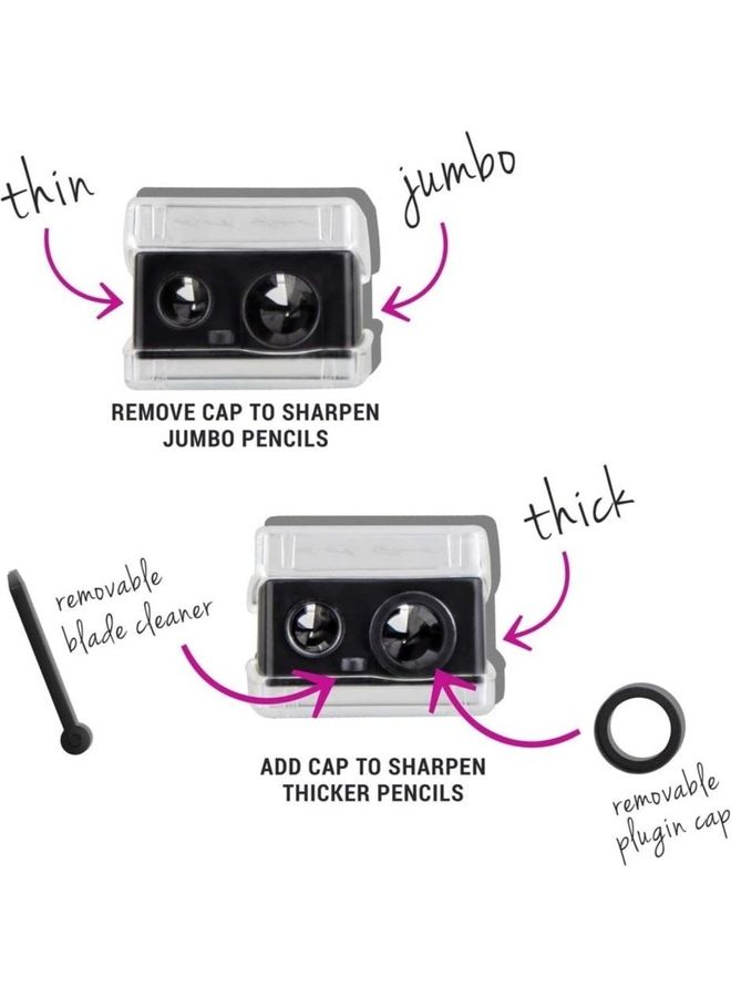 LA Girl - 3 Way Pencil Sharpener Black - Image 1