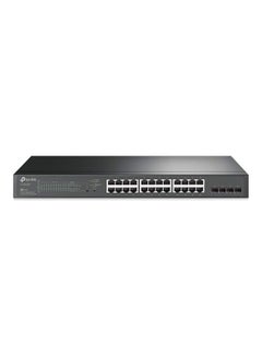TP-LINK TL-SG2428P | Jetstream 24 Port Gigabit Smart Managed PoE Switch | 24 PoE+ Ports @250W, 4 SFP Slots | Omada SDN Integrated | PoE Recovery | IPv6 | Static Routing | Limited Lifetime Protection Black  - Image 1