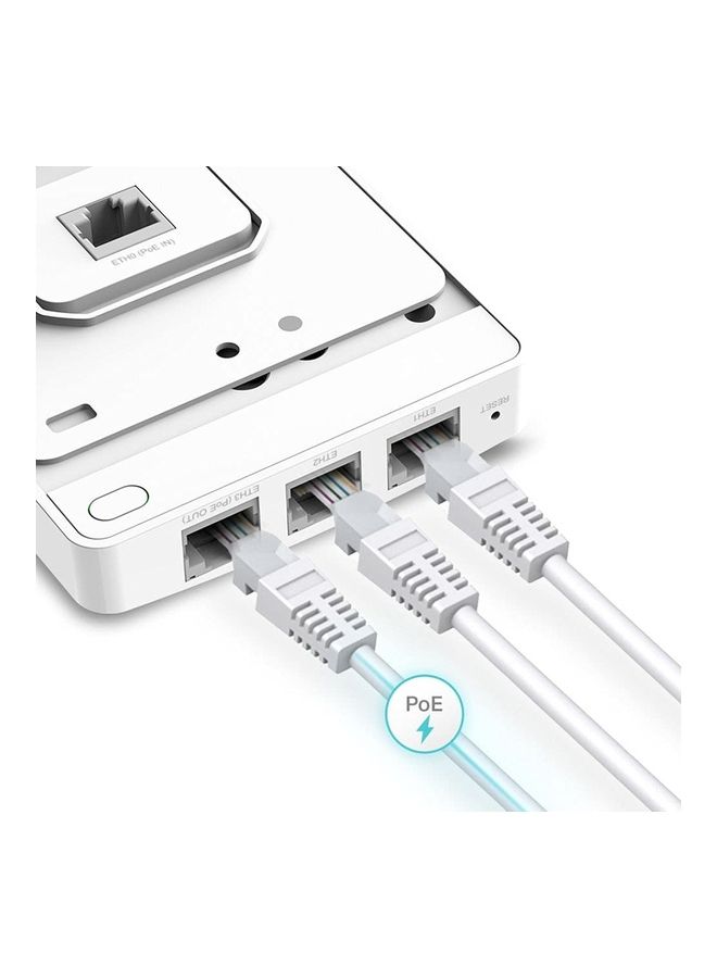 TP-LINK EAP615-Wall | Omada Business WiFi 6 AX1800 in-Wall Wireless Gigabit Access Point | Support OFDMA, MU-MIMO & Beamforming | PoE Powered | Support Omada SDN | Cloud Access & Omada app White  - Image 3