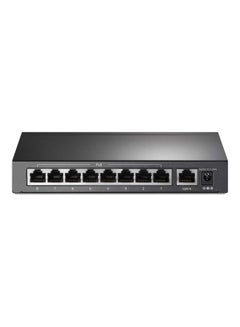 TP-LINK 9 Port Fast Ethernet 10/100Mbps PoE Switch 8 PoE+ Ports @65W Sturdy Metal w/Shielded Ports Limited Lifetime Protection Extend Mode Priority Mode Isolation Mode (TL-SF1009P) Black  - Image 1