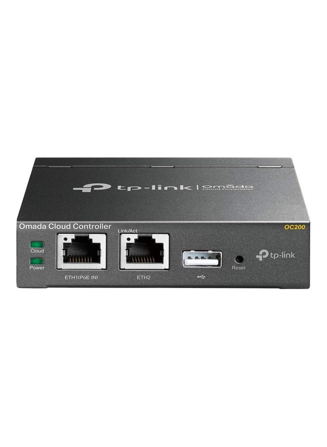 TP-LINK - Omada Hardware Controller | SDN Integrated | PoE Powered | Manage Up to 100 Devices | Easy & Intelligent Network Monitor & Maintenance | Cloud Access & Omada App (OC200) Black - Image 1