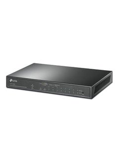 TP-LINK TL-SG1210MPE | 8 Port Gigabit PoE Switch | Easy Smart Managed | 8 PoE+ Ports @123W, w/ 2 Uplink Gigabit Ports + 1 Combo SFP Slot | Limited Lifetime Protection | QoS, Vlan, IGMP & LAG Black  - Image 2