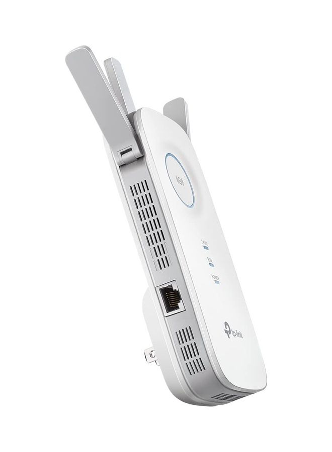 TP-LINK - AC1750 Universal Dual Band Range Extender, Broadband/Wi-Fi Extender, Wi-Fi Booster/Hotspot with 1 Gigabit Port and 3 External Antennas, Built-in Access Point Mode, 1750Mbps Speed (RE450) White - Image 1