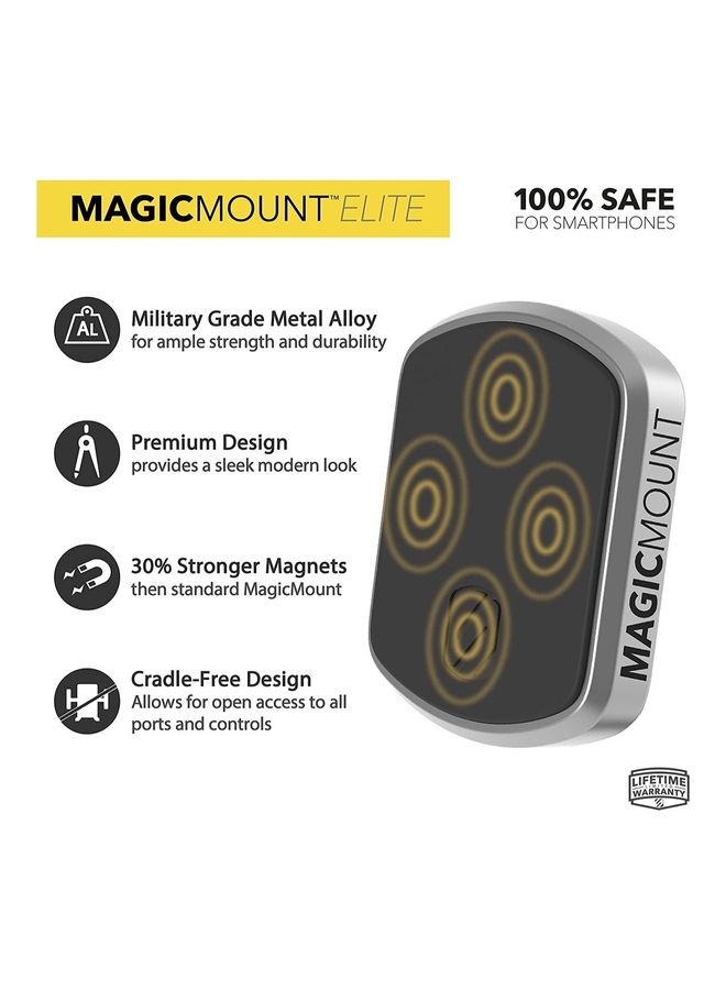 Scosche MEDSG-XTET MagicMount Elite Universal Magnetic Dash Mount for Mobile Devices Black - Image 2