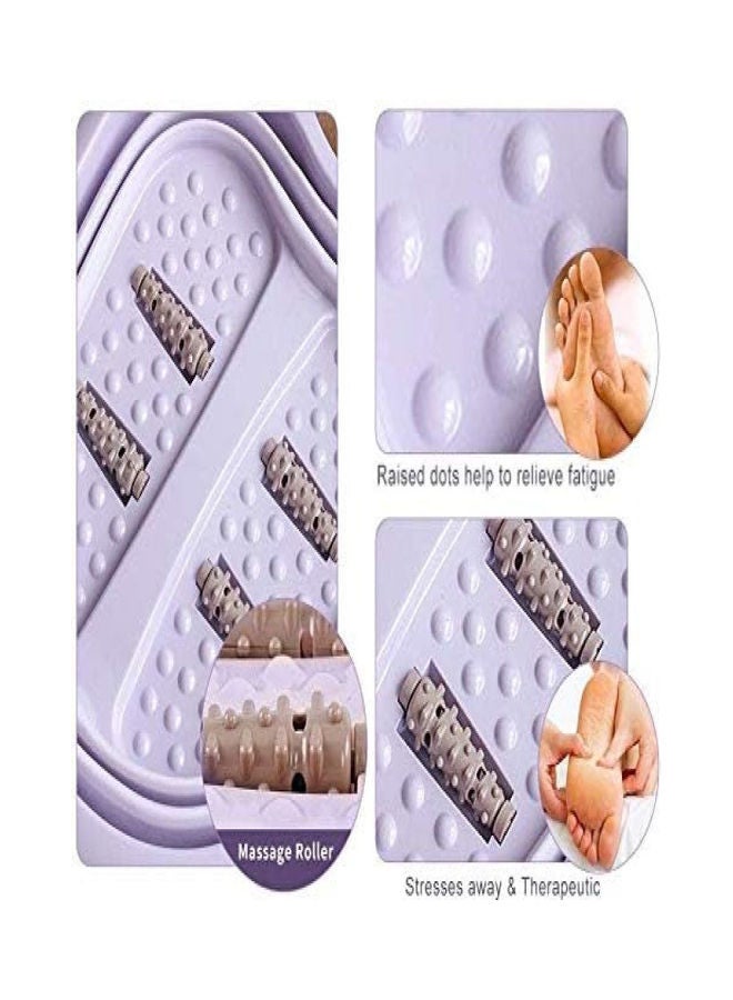 J&J Manual Foldable Foot Massager Tub - Pink  - Image 3