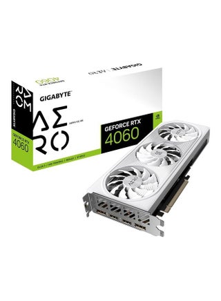 GeForce RTX 4060 Aero OC 8G Graphics Card, 3X Windforce Fans, 8Gb 128-bit GDDR6, GV-N4060AERO Video Card White - v1693585847/N53434196A_1