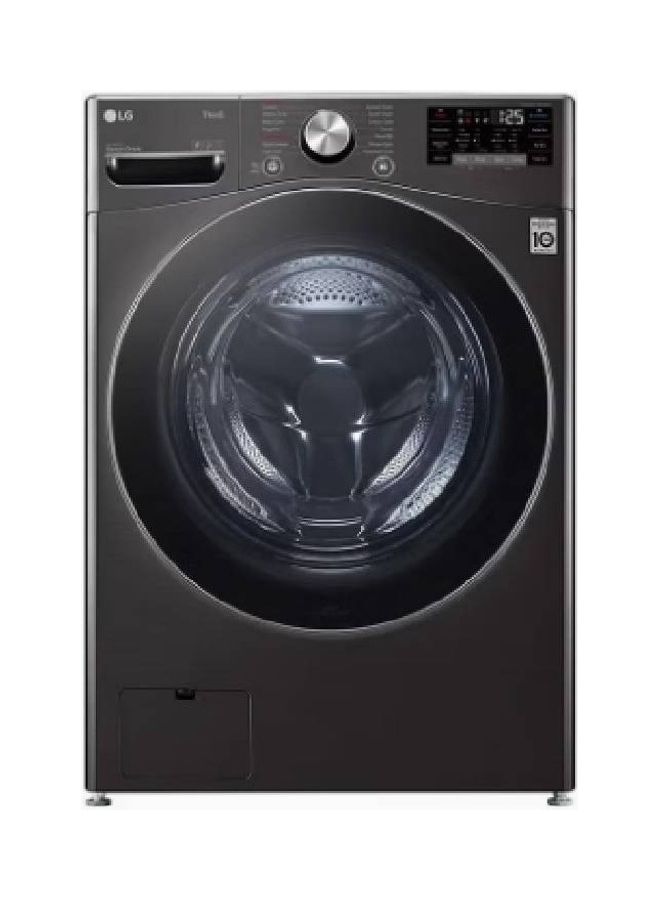 إل جي Front Load Washing Machine Wi-Fi 21 kg WF2111BST Black Steam  - Image 1