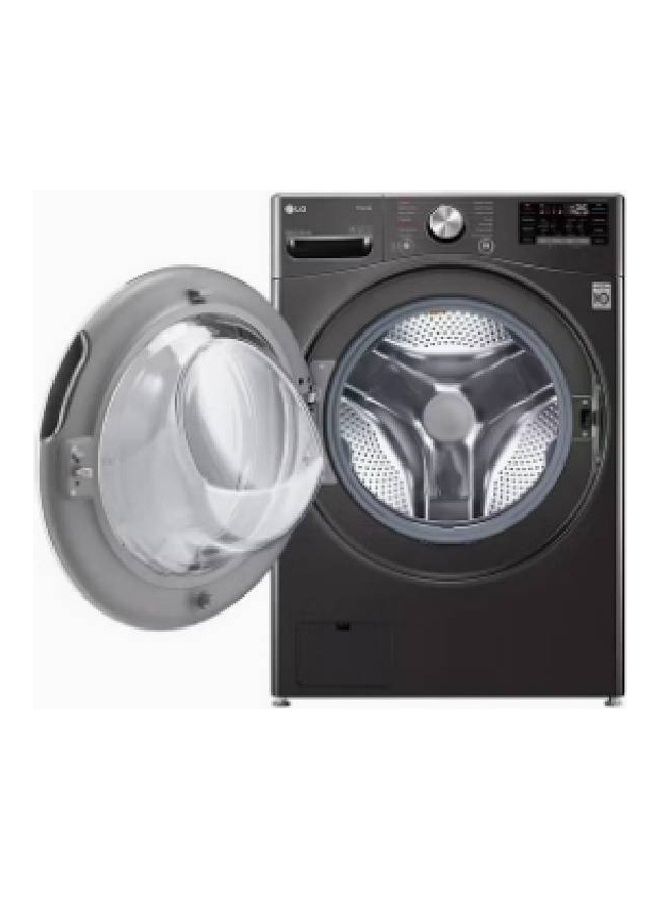 إل جي Front Load Washing Machine Wi-Fi 21 kg WF2111BST Black Steam  - Image 4