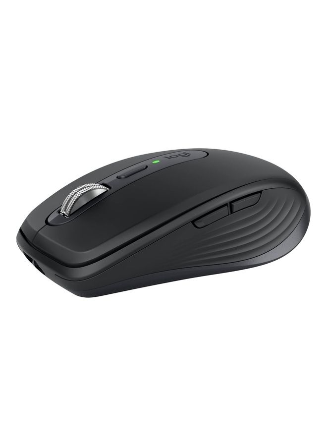 Logitech - MX Anywhere 3S Compact Wireless Mouse Fast Scrolling 8K DPI Any Surface Tracking Quiet Clicks Programmable Buttons USB C Bluetooth Windows PC Linux Chrome Mac Graphite Black - Image 1