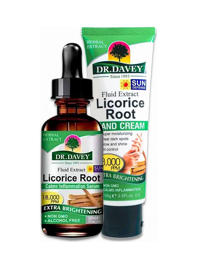 دكتور دافي جذر عرق السوس للوجه، مصل العين، كريم لليدين للبشرة، حب الشباب، مضاد للشيخوخة، تفتيح البقع الداكنة، الخطوط الدقيقة، التجاعيد، ترطيب فائق، يهدئ الالتهاب، يرطب ويجفف اليدين. - Image 1