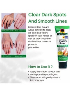 DR. DAVEY Licorice Root Skincare Set For Rejuvenated Skin - Moisturizing Hand Cream - Anti-Acne And Anti-Aging Serum - Extra Brightening Peel Off Mask - Anti-Fatigue Eye Gel, Feet Repair Cream 380.0grams  - Image 2