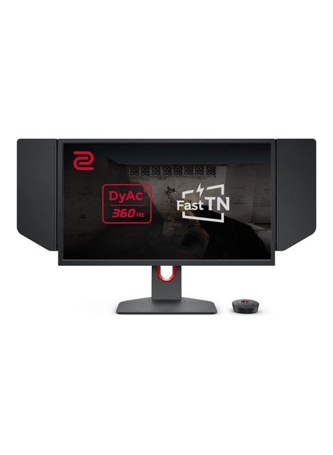 شاشة الألعاب Zowie XL2566K 24.5 Fast TN بتردد 360 هرتز | وضوح الحركة DyAc | 1080p | إعداد XL للمشاركة | قائمة سريعة مخصصة | التبديل S | درع | قاعدة أصغر | ارتفاع وإمالة قابلان للتعديل