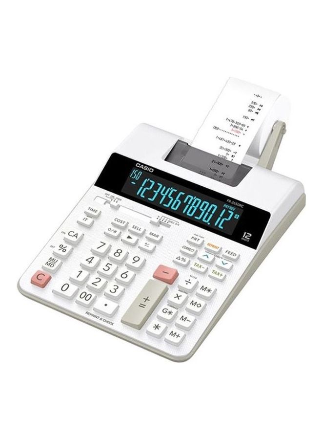 CASIO 12 Digit Printing Calculator Multicolour