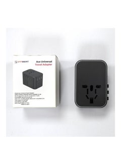 OFFBEAT ACE 35.5W PD Travel Adapter, QC 3.0 Universal Adapter, International Travel Adapter with 20W PD Dual Type-C, Universal Adapter Plug with 3 Fast USB Ports for USA, UK/UAE/KSA/Oman and EU/India Black Grey  - Image 4