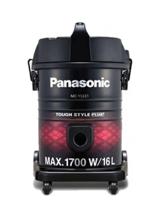 Panasonic Barrel Vacuum Cleaner 16 L 1700 W MC-YL631R747 Black/Red  - Image 1