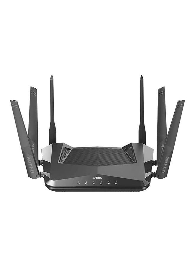 D-Link - DIR-X5460 WiFi 6 Router AX5400 MU-MIMO Voice Control Compatible with Alexa & Google Assistant, Dual Band Gigabit Gaming Internet Network Black - Image 1