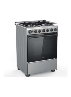 Midea Freestanding Cooker, Full Gas Cooking Range With 4 Burners, Automatic Ignition And Full Safety-FFD, Cast Iron Pan Support, Stainless Steel Finish, Separate Knob For Oven Grill CME6060-D Silver  - Image 2