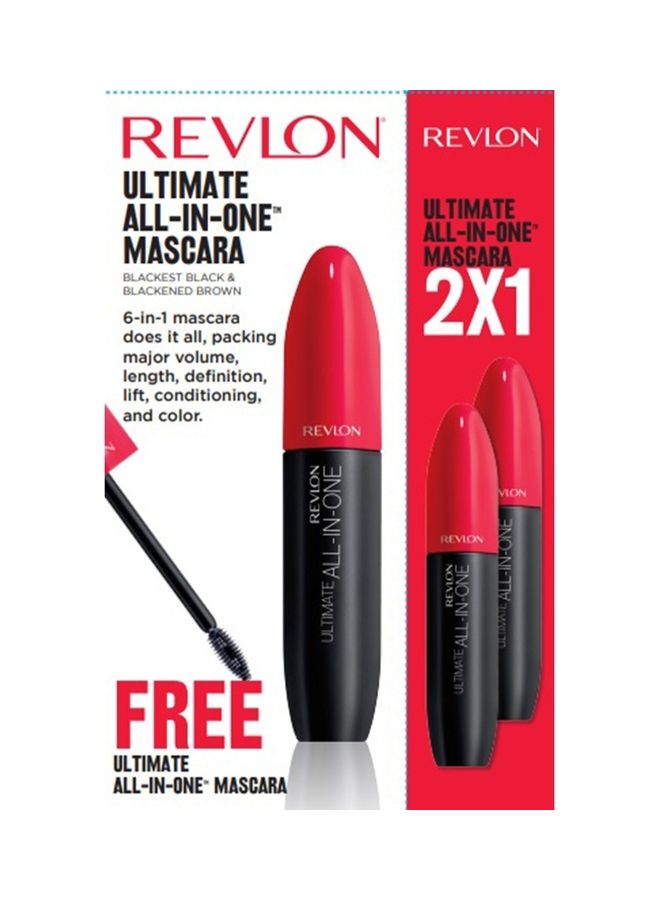 Revlon Buy Ultimate All In One Mascara Blackest Black  and Get Free Blackened Brown Blackest Black  - Image 2