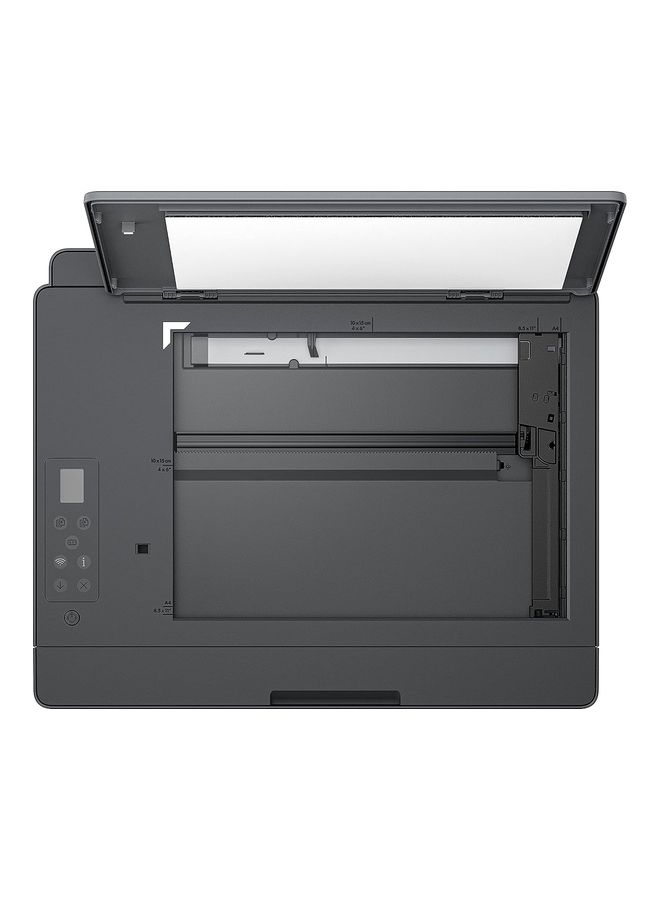 إتش بي - طابعة Smart Tank 581 الكل في واحد، 33 شريحة + شاشة iCON LCD مقاس 1.2 بوصة، سرعة طباعة 12 صفحة في الدقيقة باللون الأسود و5 صفحة في الدقيقة، دقة تصل إلى 1200 نقطة في البوصة، 10 نسخة في الدقيقة باللون الأسود وسرعة نسخ ملونة 2 نسخة في الدقيقة - Image 1