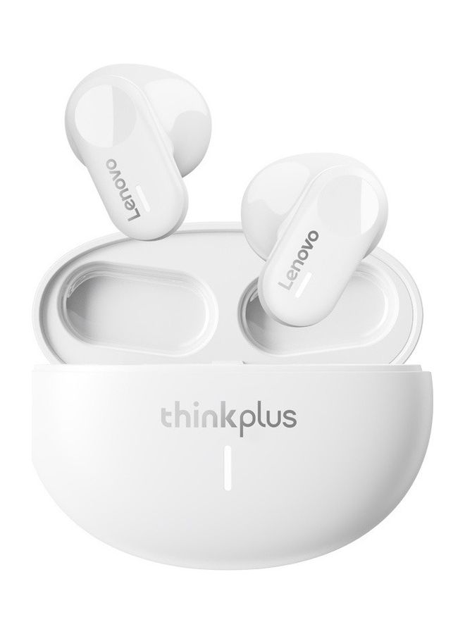 Lenovo Thinkplus LP19 Wireless Headphones Bluetooth Earphones Semi In Ear HIFI Stereo Waterproof Intelligent Noise Canceling White  - Image 1