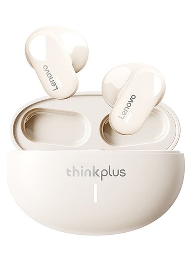 Lenovo Thinkplus LP19 Wireless Headphones Bluetooth Earphones Semi In Ear HIFI Stereo Waterproof Intelligent Noise Canceling Beige  - Image 1