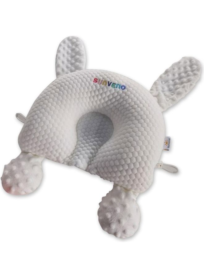 Sunveno Infant Head Shaper Rabbit Pillow - White  - Image 1