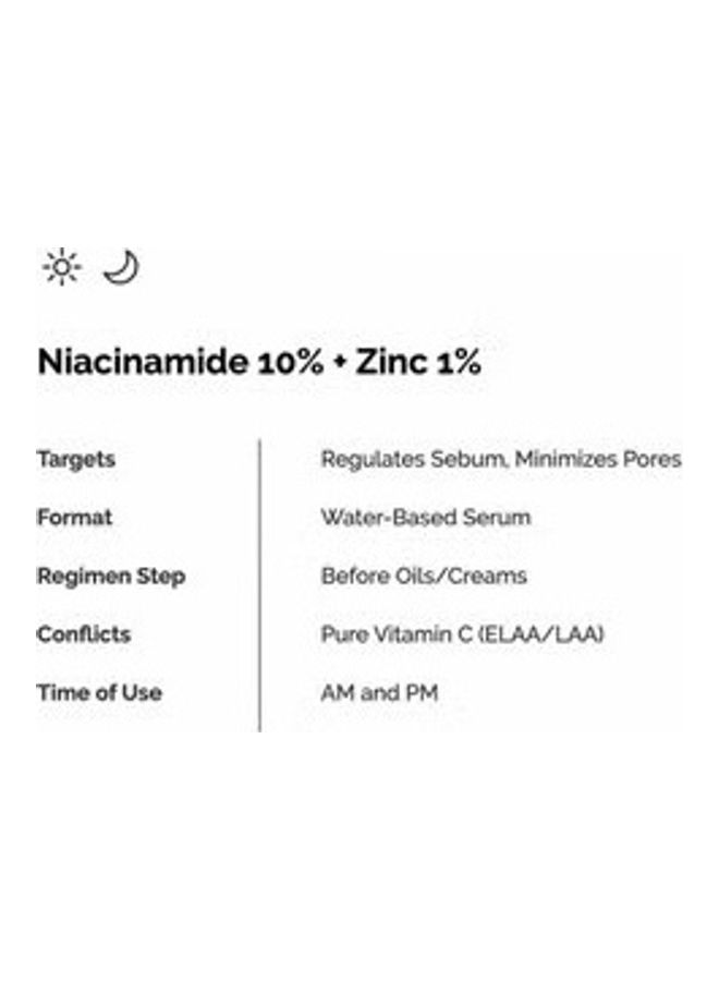 The Ordinary - Niacinamide 10 And Zinc 1 Percent 30.0ml - Image 1