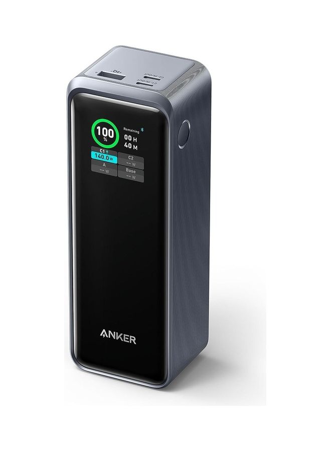 Anker - 27650 mAh Prime 27,650mAh Power Bank (250W), 3-Port Portable Charger, Smart App, Compatible with iPhone 14/13 Series, Samsung, Dell, AirPods, and More (Charging Base Not Included) Black - Image 1
