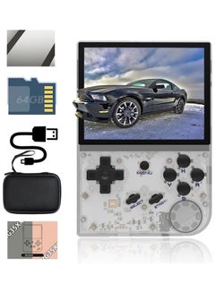 3.5 Inch IPS Retro Classic Emulator Hand-Held Gaming Console Preinstalled Video Games System With Portable Case 64GB