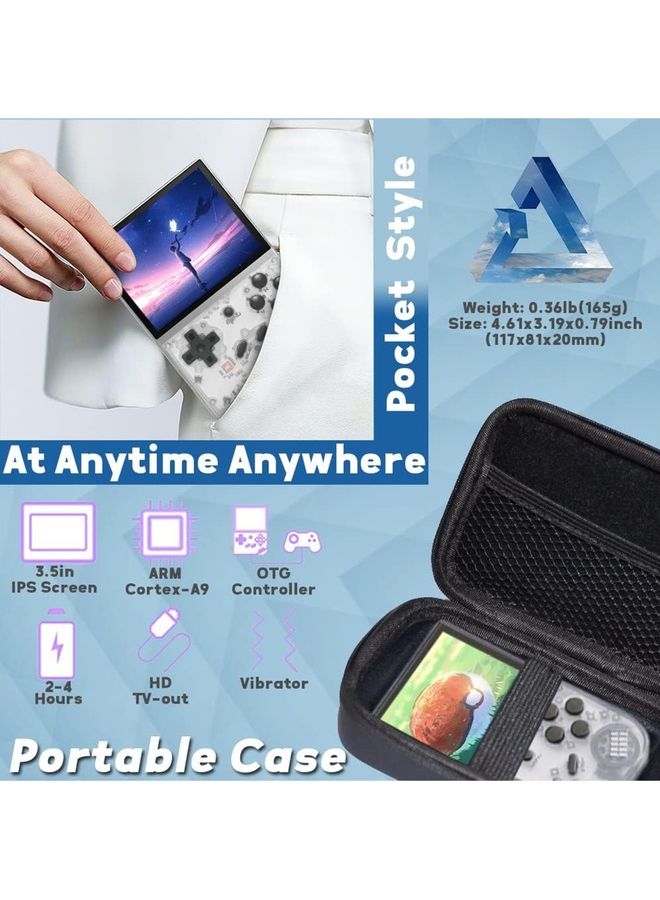 Rock Pow - 3.5 Inch IPS Retro Classic Emulator Hand-Held Gaming Console Preinstalled Video Games System With Portable Case 64GB - Image 1