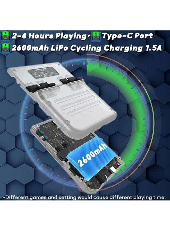 Rock Pow - 3.5 Inch IPS Retro Classic Emulator Hand-Held Gaming Console Preinstalled Video Games System With Portable Case 64GB - Image 1