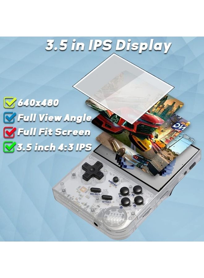 Rock Pow - 3.5 Inch IPS Retro Classic Emulator Hand-Held Gaming Console Preinstalled Video Games System With Portable Case 64GB - Image 1