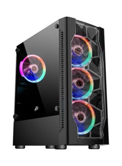 فرست بلاير كمبيوتر ألعاب سوبر فوكس برو TMD معالج إنتل كور i5-12400F/ذاكرة وصول عشوائي 16 جيجابايت/محرك أقراص SSD سعة 1 تيرابايت/ويندوز 10 برو/نفيديا RTX 4060 TI ثنائي 8 جيجابايت/ 