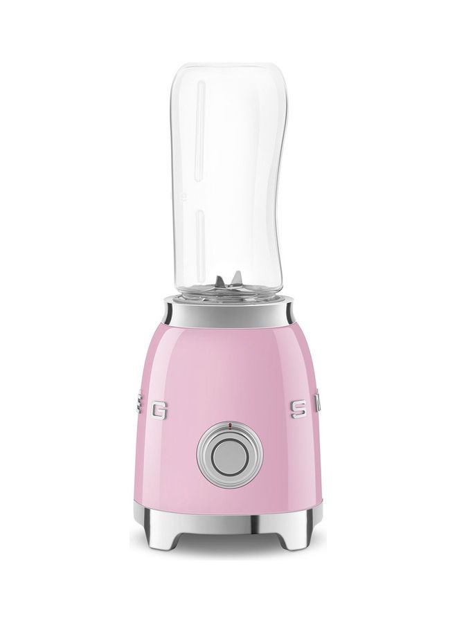 smeg - 50's Retro Style Aesthetic Blender WIth 2 Speed Settings And 2 Bottles-To-Go 600ml 600 ml 300 W PBF01PKUS Pink - Image 1