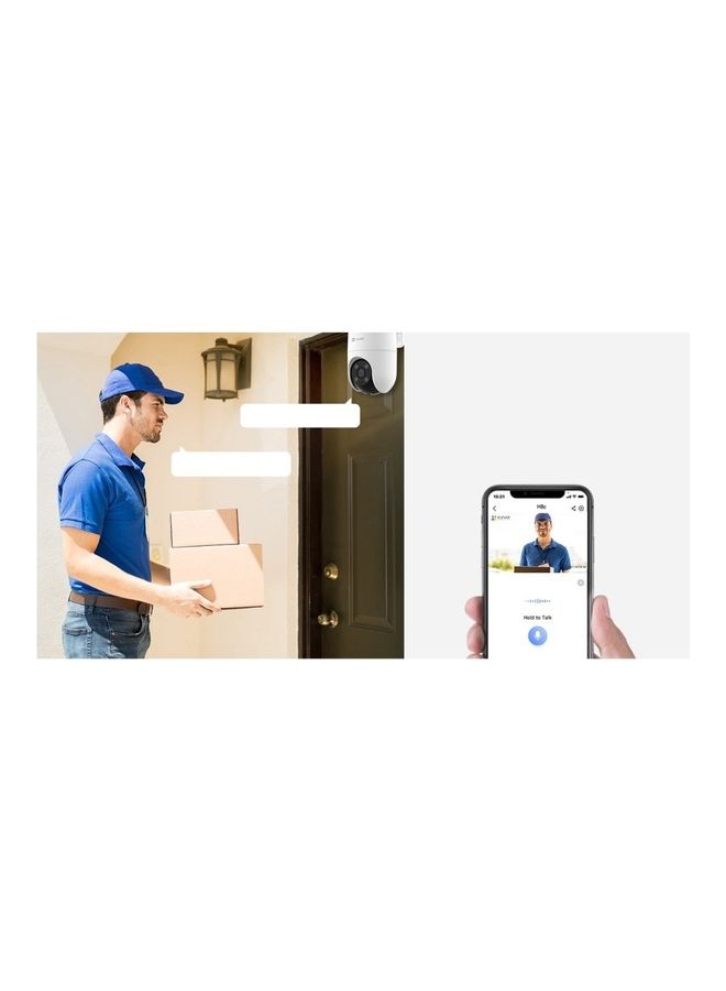 H8c 2K+ Outdoor Camera, 360° PTZ Wi-Fi Camera for Home Security, Outside Surveillance with AI-Powered Human Shape Detection, Human Motion Auto-Zoom Tracking, Color Night Vision, Two-Way Talk, Waterproof, Alexa, MicroSD card slot (Up to 512GB) | H8C 4MP