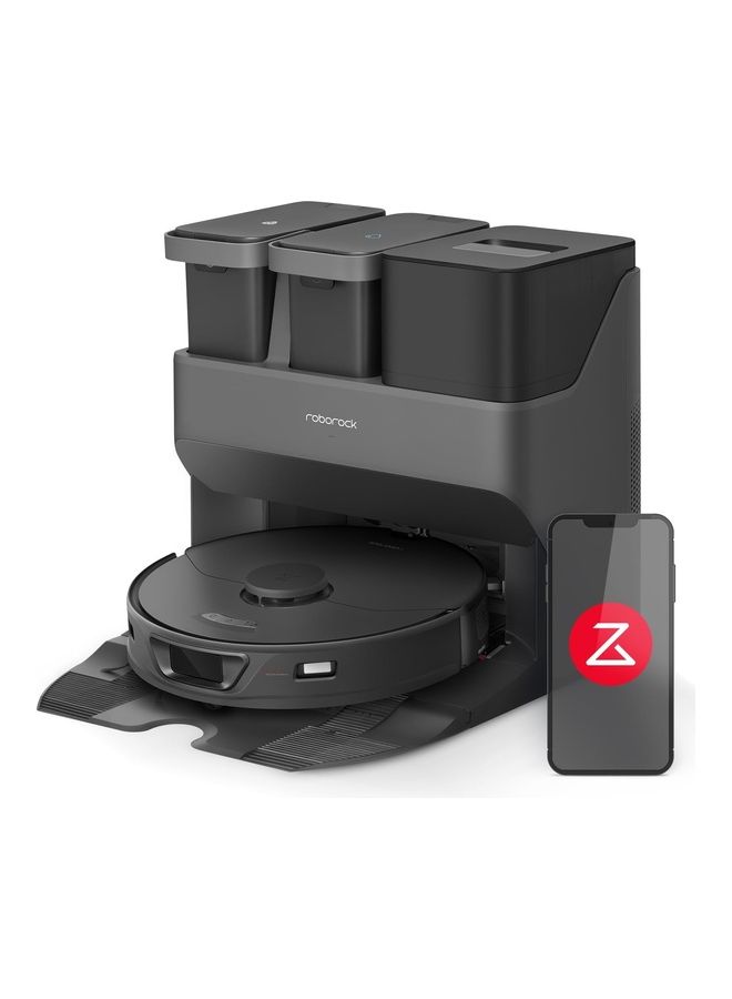 roborock - S7 Max Ultra Robot Vacuum Cleaner With Auto Mop Washing/Auto Dust Emptying/Warm Air Drying/Auto Tank Refilling/Dock Self-Cleaning Vacuum Cleaner 5500 Pa Active Obstacle Avoidance 3000 W Q100TSC- Black - Image 1