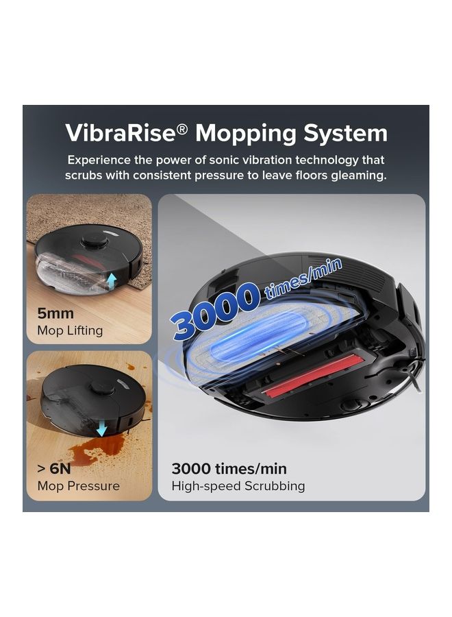 roborock - S7 Max Ultra Robot Vacuum Cleaner With Auto Mop Washing/Auto Dust Emptying/Warm Air Drying/Auto Tank Refilling/Dock Self-Cleaning Vacuum Cleaner 5500 Pa Active Obstacle Avoidance 3000 W Q100TSC- Black - Image 1
