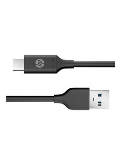 HP Usb A To Usb C 3.0 Fast Charge Cable With 5Gbps Usb C Cable, 1.5M Length Type C Cable Compatible, Android Series Black  - Image 3