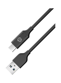 HP Usb A To Usb C 3.0 Fast Charge Cable With 5Gbps Usb C Cable, 1.5M Length Type C Cable Compatible, Android Series Black  - Image 4