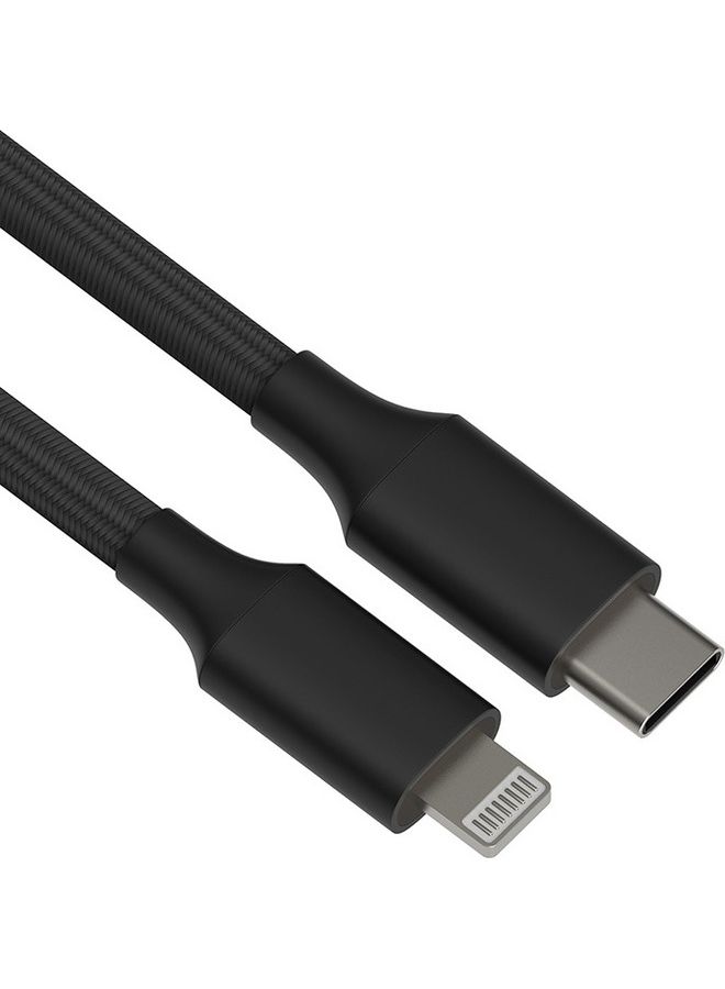 إتش بي كابل USB-C مضفر إلى كابل Lightning لشحن iPhone معتمد من MFi، كابل USB-C بطول 2 متر  - Image 2