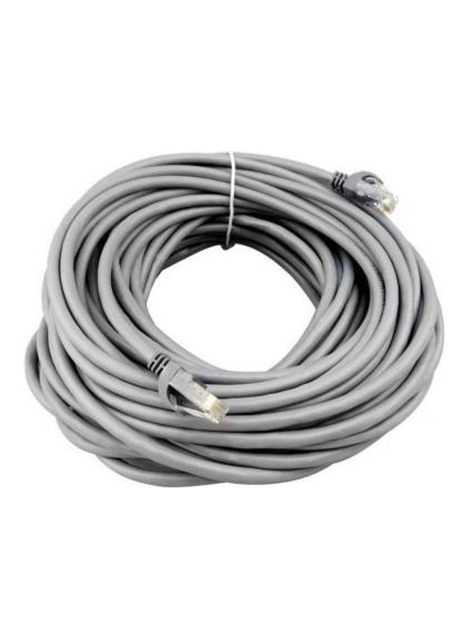 D-Link - Sitech Patch Cable 10 m CAT6 Dlink 10 meter High Speed LAN  (Compatible with Computer, DVR) Grey - Image 1