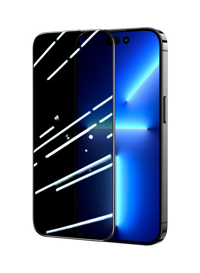 JOYROOM Privacy 2.5D Full Tempered Privacy Film Screen Protector For iPhone 15 Pro 6.1 Black  - Image 1