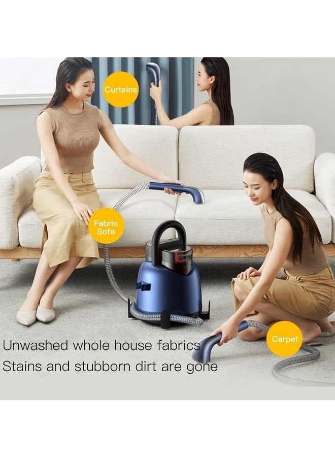 Deerma Fabric Vacuum Cleaner Wet And Dry Vacuum For Sofa/Carpet/Curtain 1.6L Water Tank 1.6 L 400.0 W BY200 Blue  - Image 4