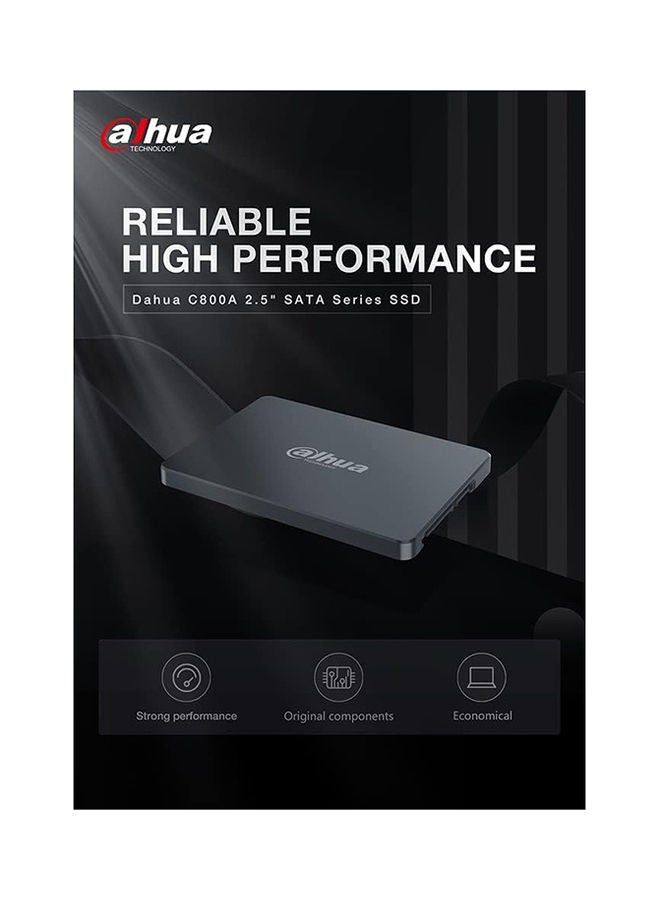 داهوا كمبيوتر مكتبي SATA SSD بسعة 128 جيجابايت، محرك أقراص الحالة الصلبة الداخلي للكمبيوتر المحمول (SSD) (DHI-SSD-C800AS128G) (الواجهة: SATA III، عامل الشكل: 2.5 بوصة)  - Image 2