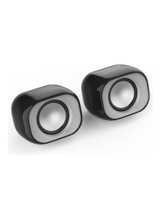 Multimedia USB Wired Mini Desktop Speaker For PC's, Laptops And Other Devices With 35 Mm Audio Output Black - v1694594541/N53437497A_1