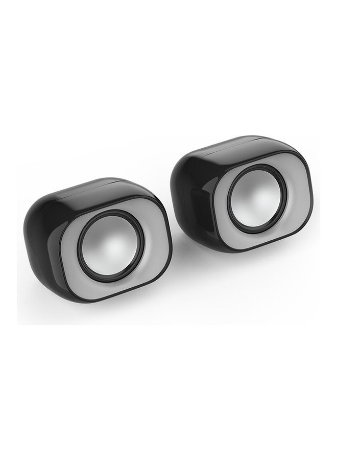HP - Multimedia USB Wired Mini Desktop Speaker For PC's, Laptops And Other Devices With 35 Mm Audio Output Black - Image 1