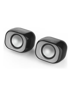 HP Multimedia USB Wired Mini Desktop Speaker For PC's, Laptops And Other Devices With 35 Mm Audio Output Black  - Image 2