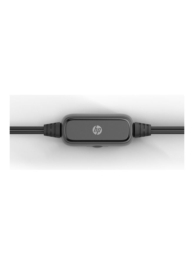 HP - Multimedia USB Wired Mini Desktop Speaker For PC's, Laptops And Other Devices With 35 Mm Audio Output Black - Image 1